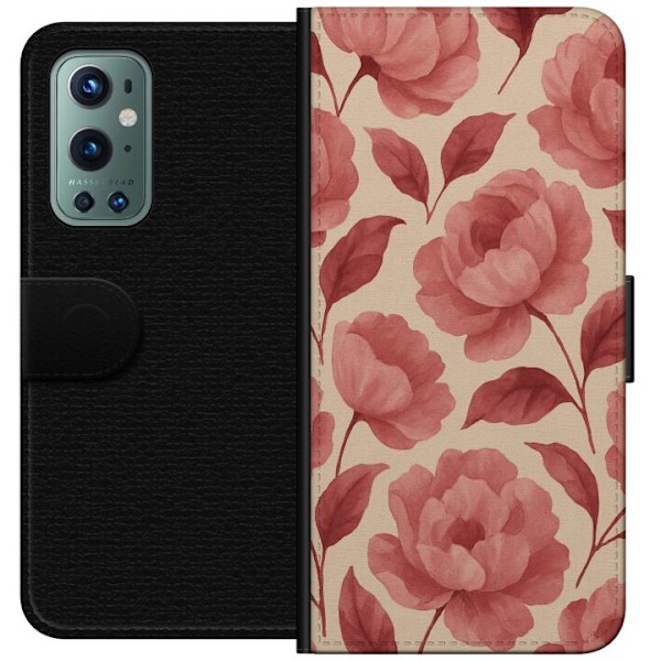 OnePlus 9 Pro Lompakkokotelo Ruusun Kukinta