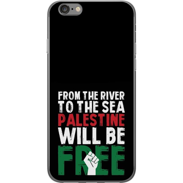 Apple iPhone 6s Genomskinligt Skal Free Palestine – politisk