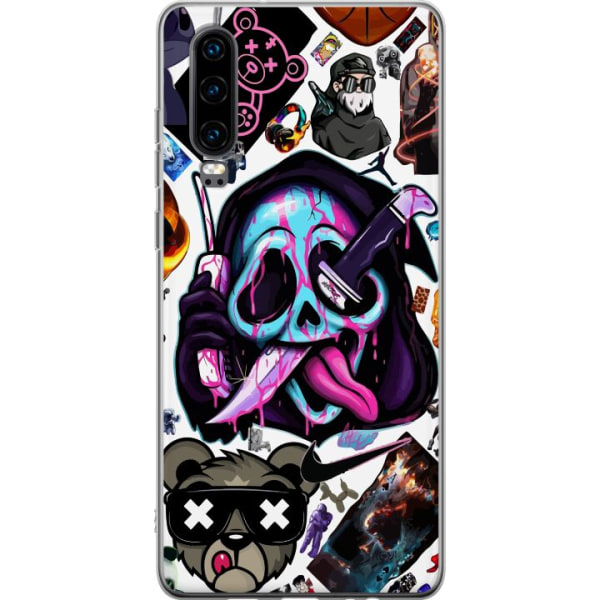 Huawei P30 Gennemsigtig cover Stickers