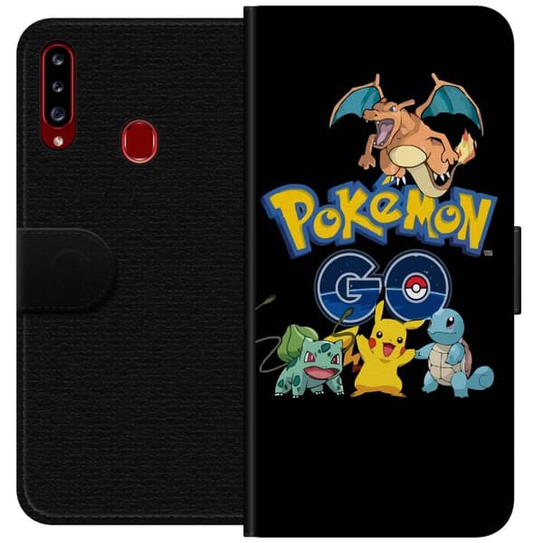 Kompatibelt Plånboksfodral till Samsung Galaxy A20s Pokemon