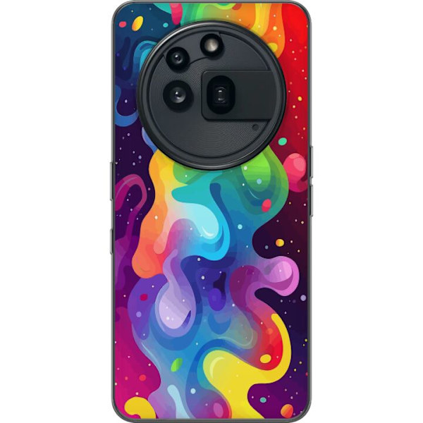 Nothing Phone (3a) Pro Genomskinligt Skal Color Splash Abstrakt Konst Design Färgstarkt Mönster Modern Populär Väggkonst Grafiskt Trend