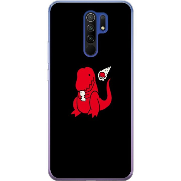 Xiaomi Redmi 9 Genomskinligt Skal T-Rex