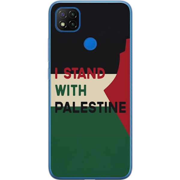 Xiaomi Redmi 9C Genomskinligt Skal Stand with Palestine – solidaritetsdesign med starkt budskap