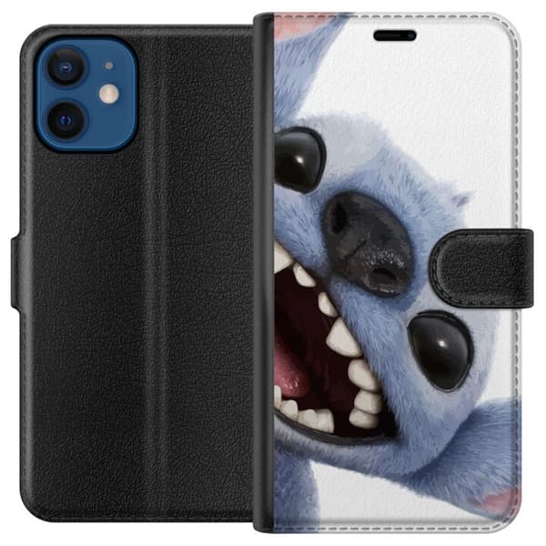 Kompatibel Tegnebogsetui til Apple iPhone 12 Lilo & Stitch