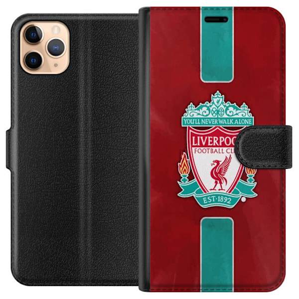 Apple iPhone 11 Pro Max Lompakkokotelo Liverpool FC - Klassine