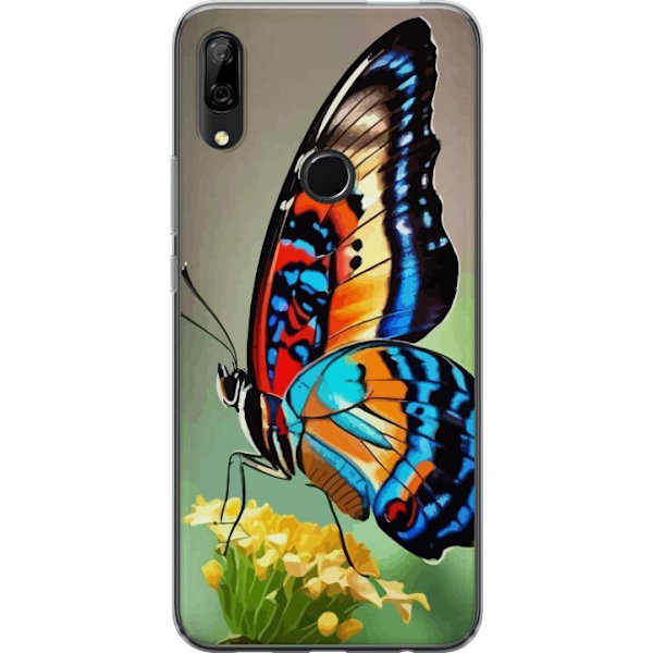 Huawei P Smart Z Genomskinligt Skal Fjäril Natur Sommar Motiv Vingar Färgstark Design Populär Dekor Grafiskt Exotiskt Tema