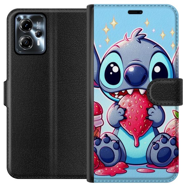 Motorola Moto G13 Tegnebogsetui Strawberry Stitch