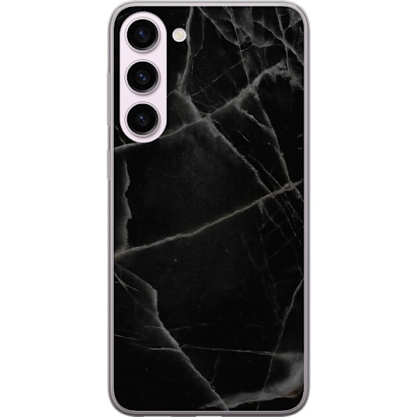 Samsung Galaxy S23+ Läpinäkyvä kuori Musta marmori