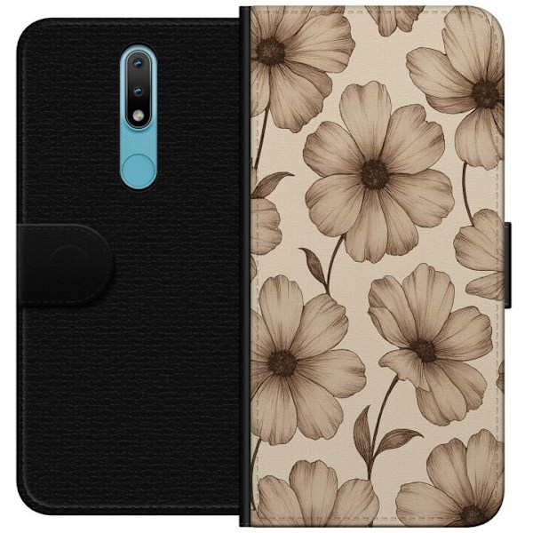 Nokia 2.4 Tegnebogsetui Pastel Rush
