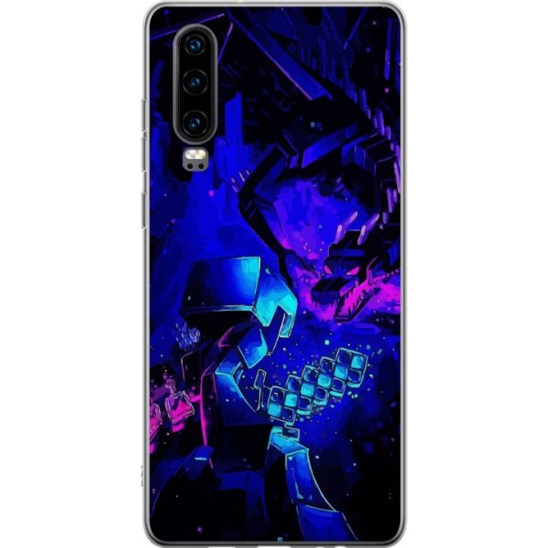 Huawei P30 Gennemsigtig cover Minecraft