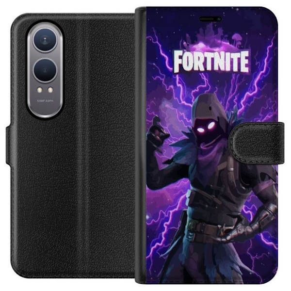 OnePlus Nord CE4 Lite Plånboksfodral Fortnite Raven – Mörk