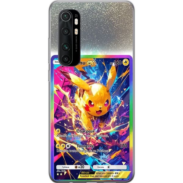 Kompatibelt Mobilskal till Xiaomi Mi Note 10 Lite Pikachu gul