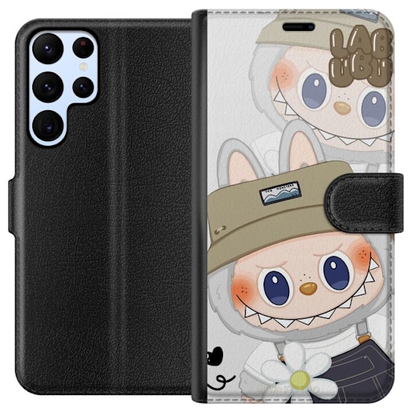 Samsung Galaxy S24 Ultra Lompakkokotelo Labubu Minimal Mood -