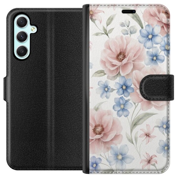 Samsung Galaxy A34 Plånboksfodral Romantiska blommor