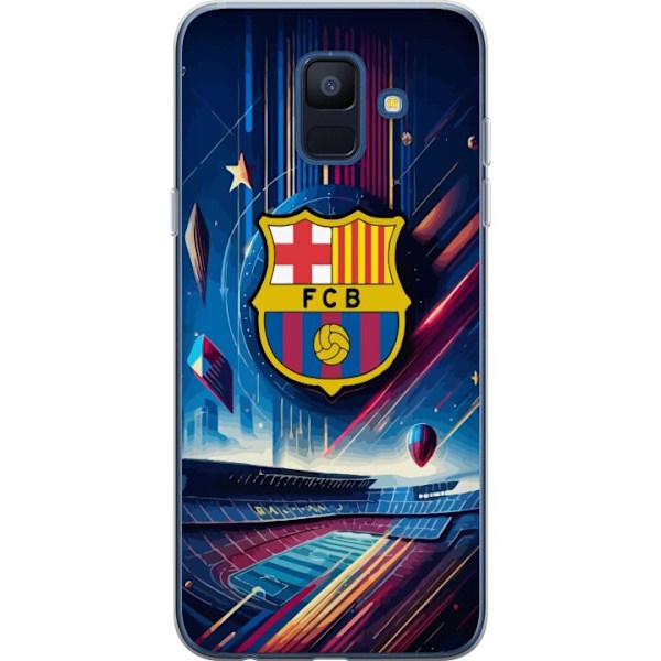 Samsung Galaxy A6 (2018) Läpinäkyvä kuori FC Barcelona