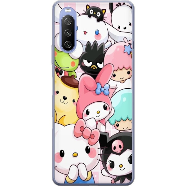 Sony Xperia 10 III Lite Genomskinligt Skal Kawaii Sanrio Crew