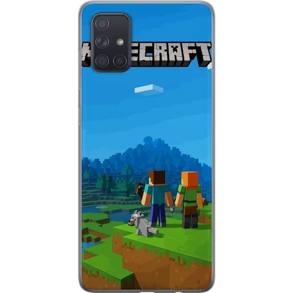 Samsung Galaxy A71 Läpinäkyvä kuori Minecraft Key Art