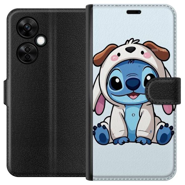 OnePlus Nord CE3 Lompakkokotelo Stitch Koirapuku Lilo & Stitch Disney Hauska Design Sininen Avaruusolento Sarjakuva Hahmo Suosittu Lapsille Suosittu D