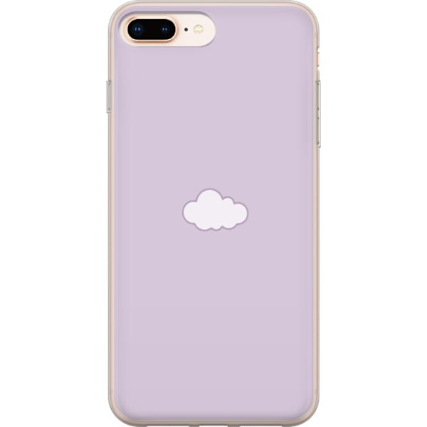 Apple iPhone 7 Plus Läpinäkyvä kuori Lila Pilvi - minimalistinen pilvi lila taustalla