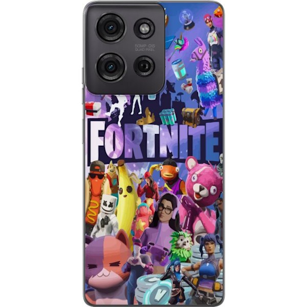 Motorola Moto G75 Läpinäkyvä kuori Fortnite Skins Emotes Ba