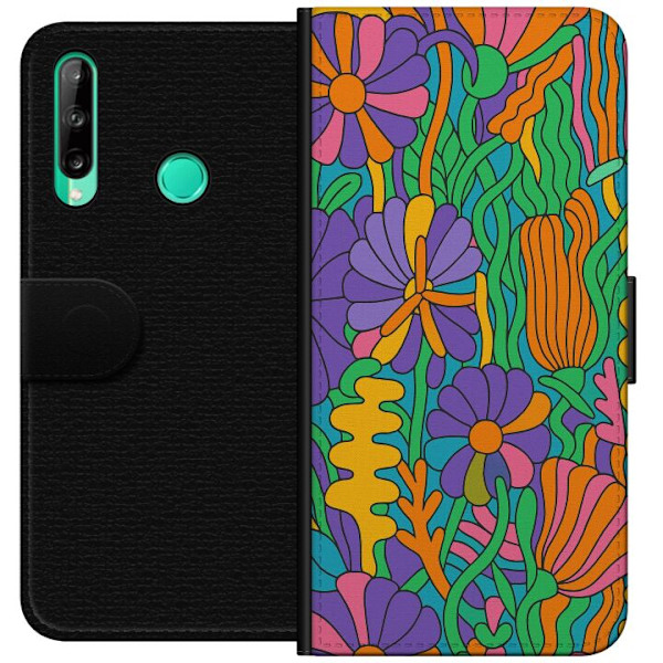 Huawei P40 lite E Lompakkokotelo Värien räjähdys
