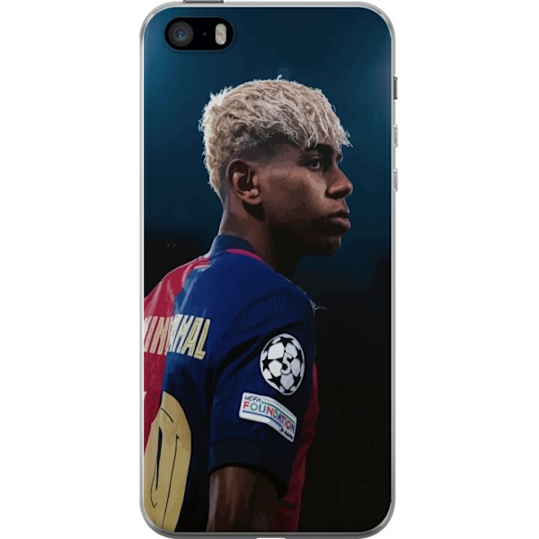 Apple iPhone 5s Läpinäkyvä kuori Lamine Yamal - Barcelonan