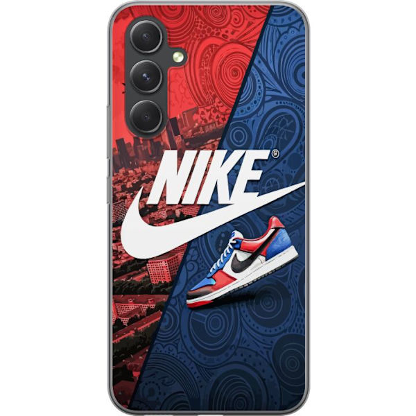 Samsung Galaxy S24+ Läpinäkyvä kuori  Nike Logo Punainen Sininen Lenkkarit Tyyli Urheilu Muoti Suosittu Swoosh Kuviointi Harjoitusvaatteet Graafine