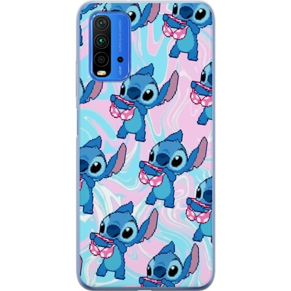 Xiaomi Redmi 9T Läpinäkyvä kuori Stitch Retro