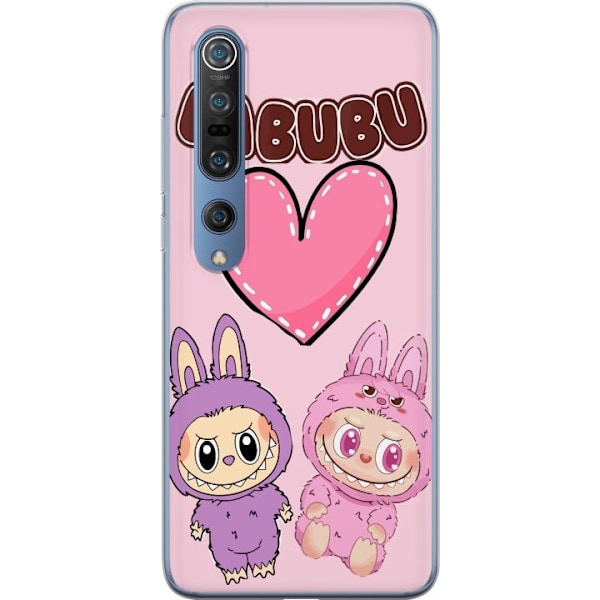 Xiaomi Mi 10 Pro 5G Gjennomsiktig deksel Labubu Pink Monster