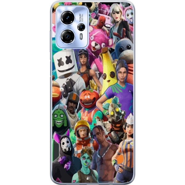 Motorola Moto G13 Gennemsigtig cover Fortnite