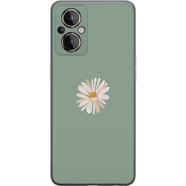 OnePlus Nord N20 5G Gennemsigtig cover Grøn Minimalblomst - s