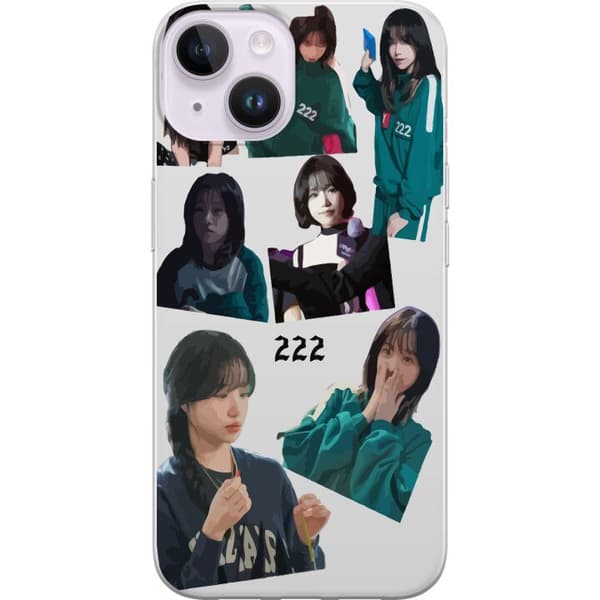 Kompatibelt Mobildeksel til Apple iPhone 14 Squid Game 222 Netflix-serie maske