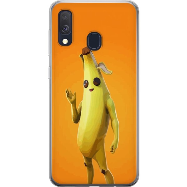 Samsung Galaxy A40 Läpinäkyvä kuori Peely
