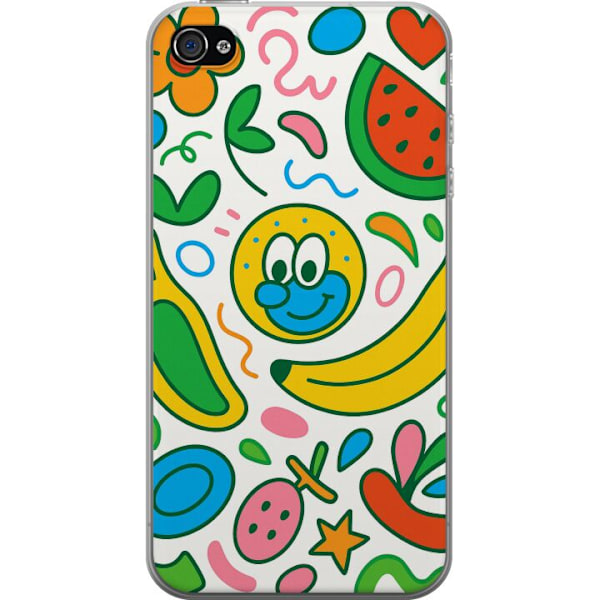 Apple iPhone 4s Genomskinligt Skal Butterfly Veil