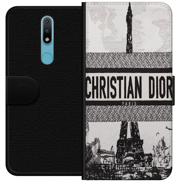 Nokia 2.4 Tegnebogsetui Christian Dior