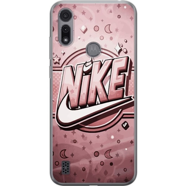 Motorola Moto E6i Gjennomsiktig deksel Nike Rosa