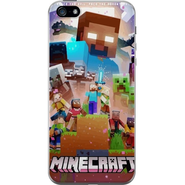 Apple iPhone 5 Gjennomsiktig deksel Minecraft