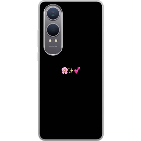 OnePlus Nord CE4 Lite Läpinäkyvä kuori Minimaalinen Emoji