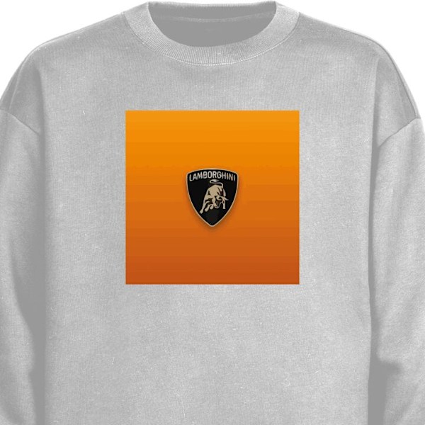 Sweatshirt til Voksne | Klassisk Collegebluse Lamborghini grå M