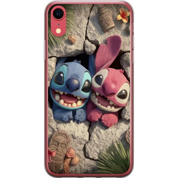 Apple iPhone XR Läpinäkyvä kuori Stitch Angel Lilo & Stitch Motiivi Disney Rakkaus Sarjakuvahahmo Suosittu Sininen Avaruusolio Hauska Disney-elokuv