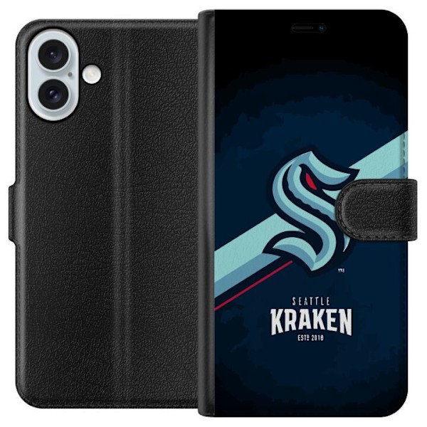 Apple iPhone 16 Plus Lompakkokotelo Seattle Kraken (NHL)