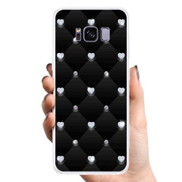 Samsung Galaxy S8 TPU Mobilskal Diamant hjärta