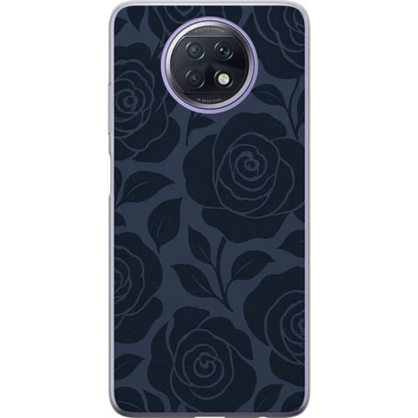 Kompatibel Mobilcover til Xiaomi Redmi Note 9T Blå midnatsroser blå
