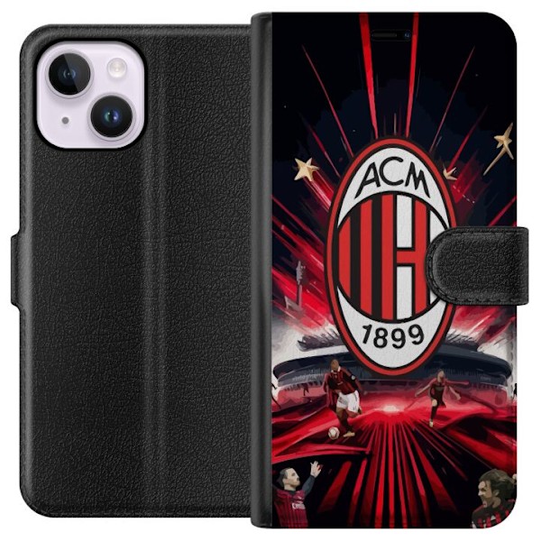 Apple iPhone 14 Plus Lompakkokotelo AC Milan