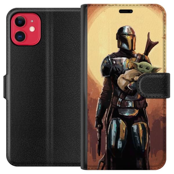 Kompatibel Tegnebogsetui til Apple iPhone 11 Baby Yoda