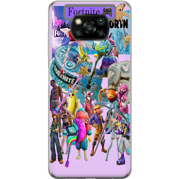 Xiaomi Poco X3 NFC Gennemsigtig cover Fortnite