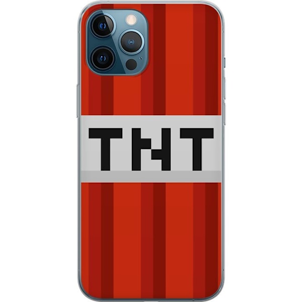 Apple iPhone 12 Pro Max Läpinäkyvä kuori Minecraft TNT