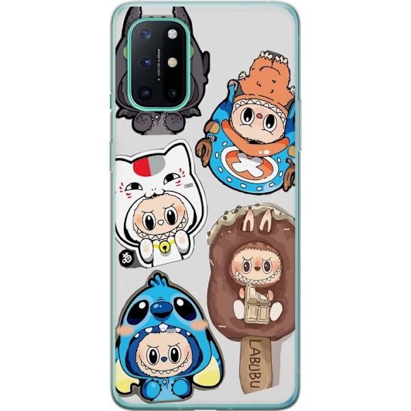 OnePlus 8T Läpinäkyvä kuori Labubu hahmokokoelma - Pop Mart