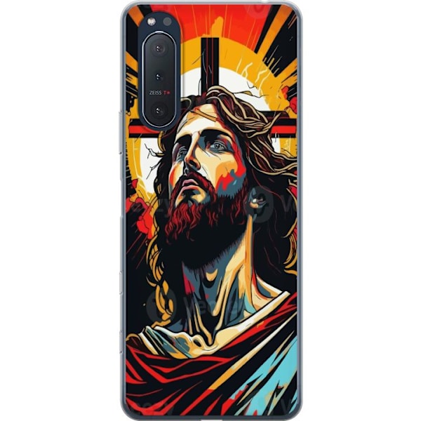 Sony Xperia 5 II Läpinäkyvä kuori Jeesus ja Kortti - uskonnollinen motiivi syvällä symboliikalla