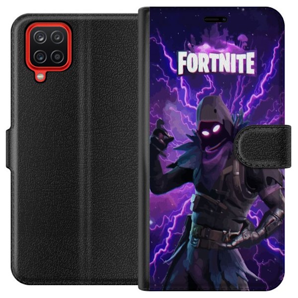 Samsung Galaxy A12 Tegnebogsetui Fortnite Raven